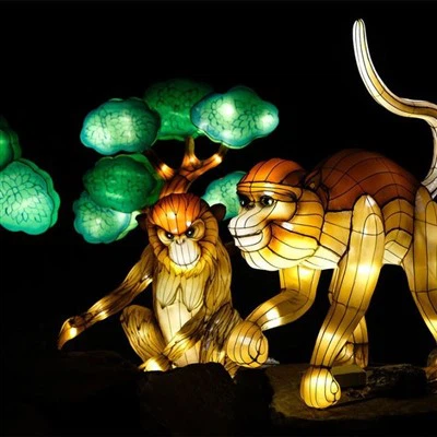 نمایش فانوس طراحی خلاق برای نمایش کریسمس فانوس برای جشن تعطیلات