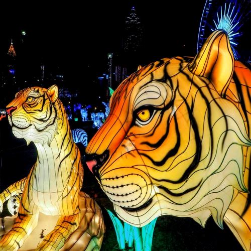 جشنواره نورپردازی حیوانات جذاب چینی فانوس دکوراسیون